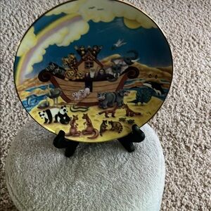 Colorful Noah's Ark Decorative Plate